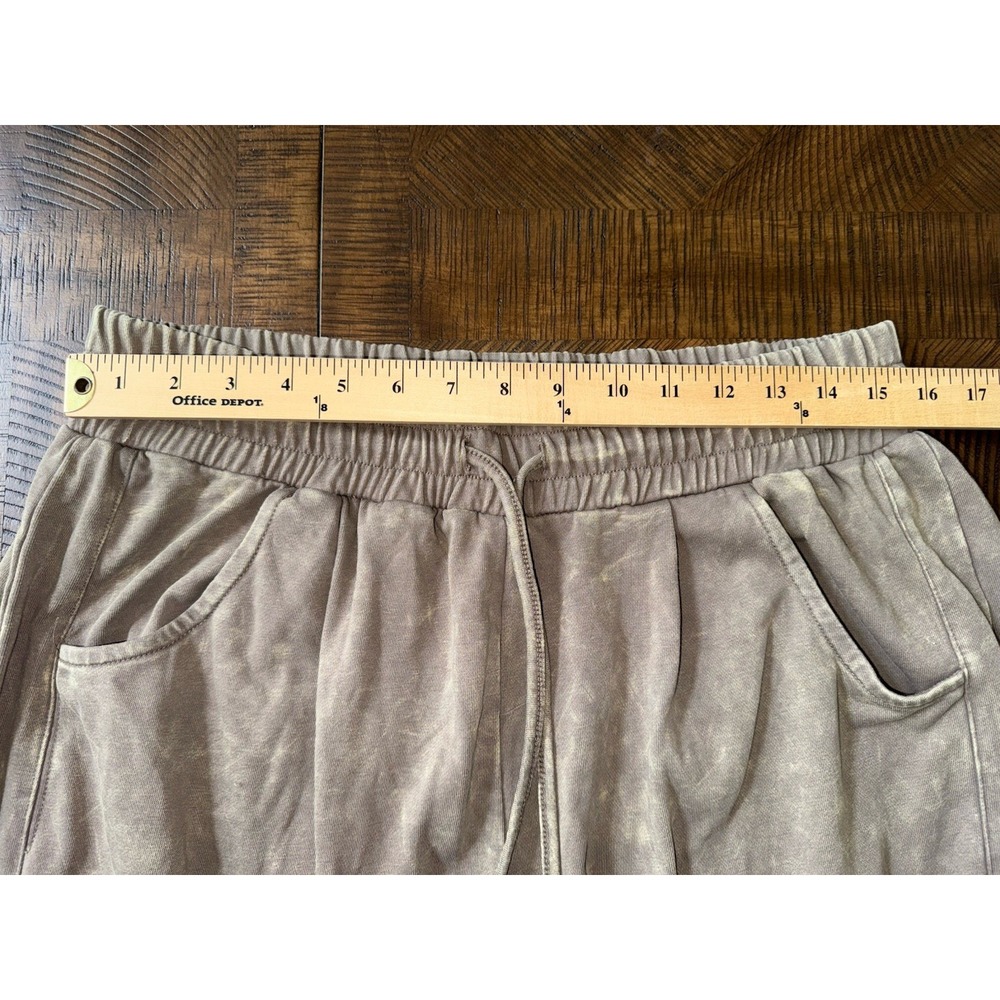 NWT Sewn + Seen Women's L Taupe Pull-On Barrel Leg Pants - Picture 3 of 8